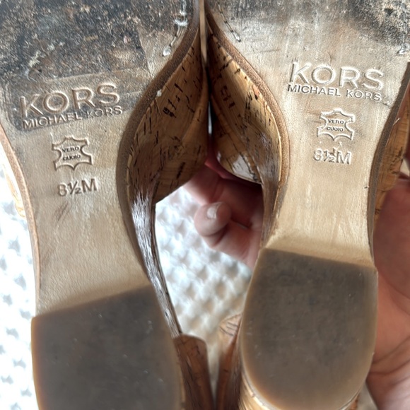 Michael Kors Cork Wedges, Woman’s Size 8.5 - Picture 12 of 15